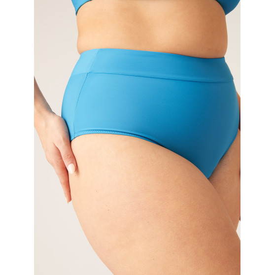 Menstruační plavky Modibodi Hi-Waist Bikini Brief Oasis Blue spodní díl (MODI4320OB)