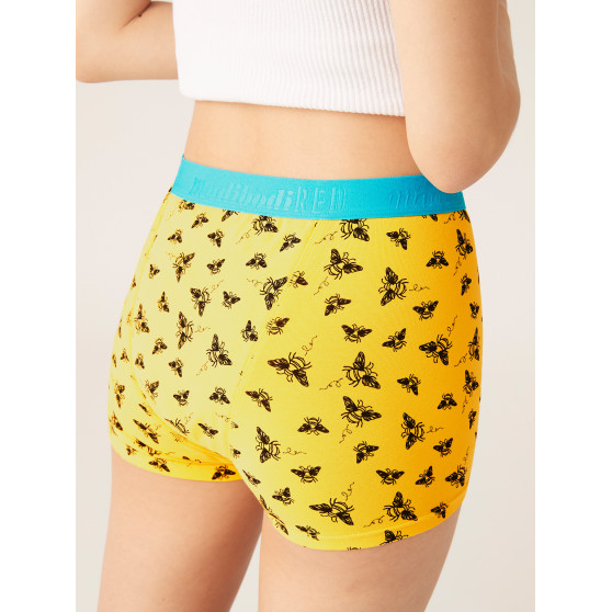 Menstruační kalhotky Modibodi Teen Hipster Boyshort Maxi Busy Bee Yellow (MODI4102BBY)