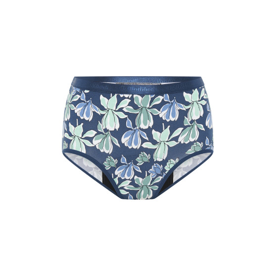 Menstruační kalhotky Modibodi Classic Full Brief Heavy-Overnight Midnight Blue Floral - VYBALENÉ (MODI4015MBFVYB)
