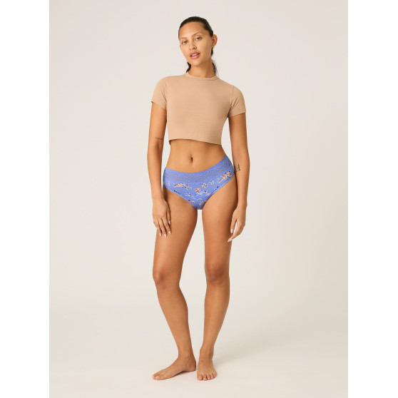 Menstruační kalhotky Modibodi Sensual Hi-Waist Bikini Moderate-Heavy Bouquet Blue (MODI4038BB)