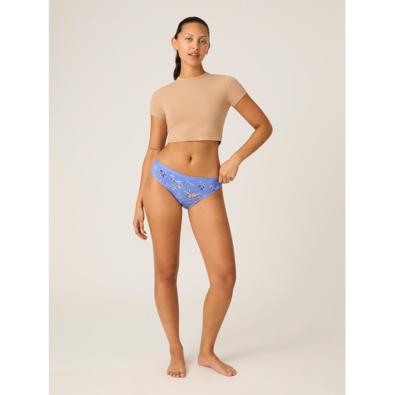 Menstruační kalhotky Modibodi Classic Bikini Light-Moderate Bouquet Blue (MODI4010BB)