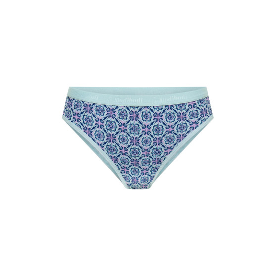 Menstruační kalhotky Modibodi Classic Bikini Light-Moderate Dusky Geo Blue (MODI4010DGB)