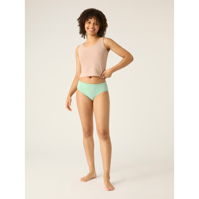 Menstruační kalhotky Modibodi Basic Mid-Rise Brief Moderate-Heavy Sea Spray - VYBALENÉ (MODI4110SSVYB)