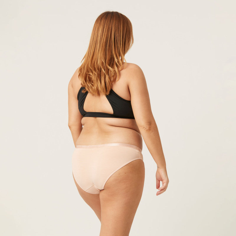 Menstruační kalhotky Modibodi Classic Bikini Light-Moderate Beige - VYBALENÉ (MODI4010BVYB)