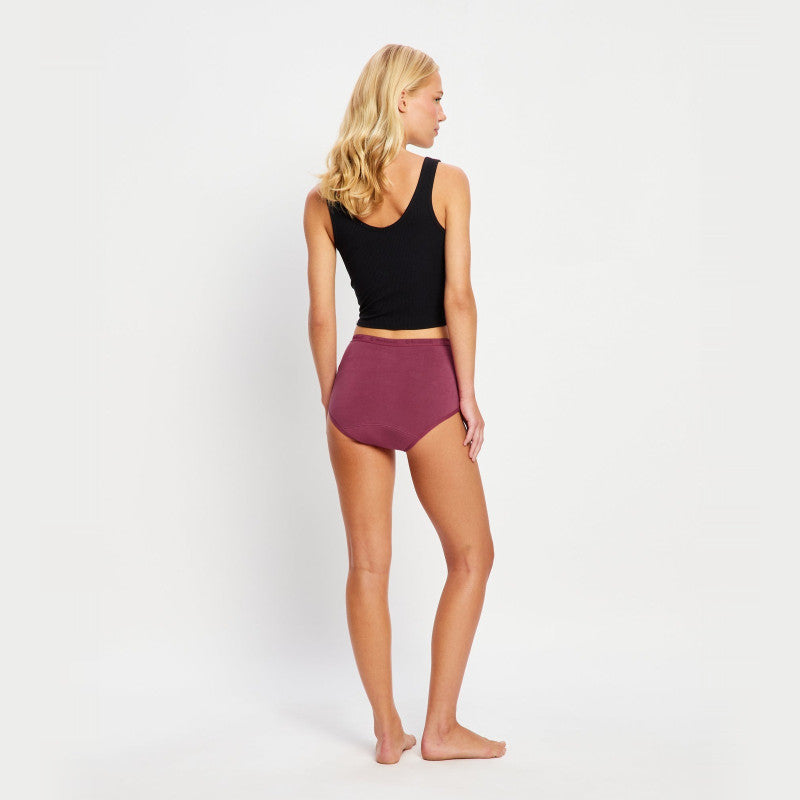 Menstruační kalhotky Modibodi Classic Full Brief Moderate-Heavy Passion Vine Navy (MODI4018PVN)