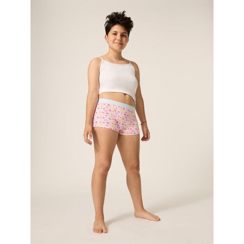 Menstruační kalhotky Modibodi Teen Hipster Boyshort Moderate-Heavy Orchid Pink (MODI4101OP)