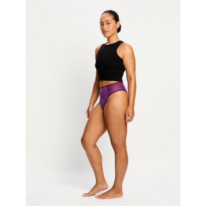 Menstruační kalhotky Modibodi Allure Hi Waist Brief moderate Mystic Purple (MKMAHWBMMP)