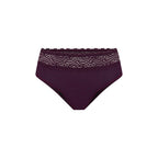 Menstruační kalhotky Modibodi Sensual Hi-Waist Bikini Moderate-Heavy Raisin Purple (MODI4038RP)