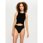 Menstruační kalhotky Modibodi Modicomfort Seamless Hi Waist Cheeky Moderate Black (MKMMSWCMB)