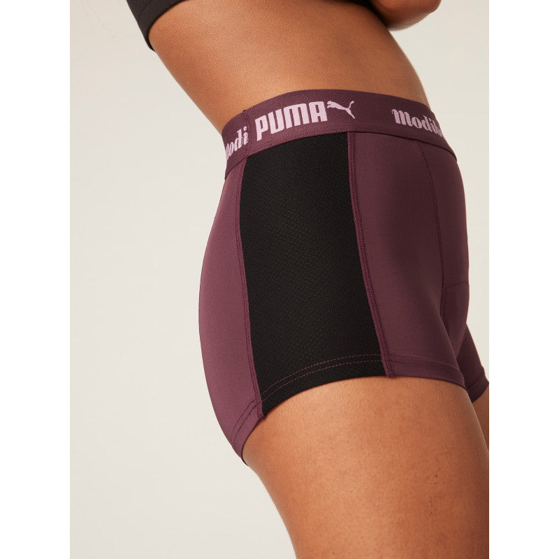 Menstruační kalhotky PUMA & Modibodi Active Boyshort Moderate-Heavy Grape - VYBALENÉ (MODI4097GVYB)