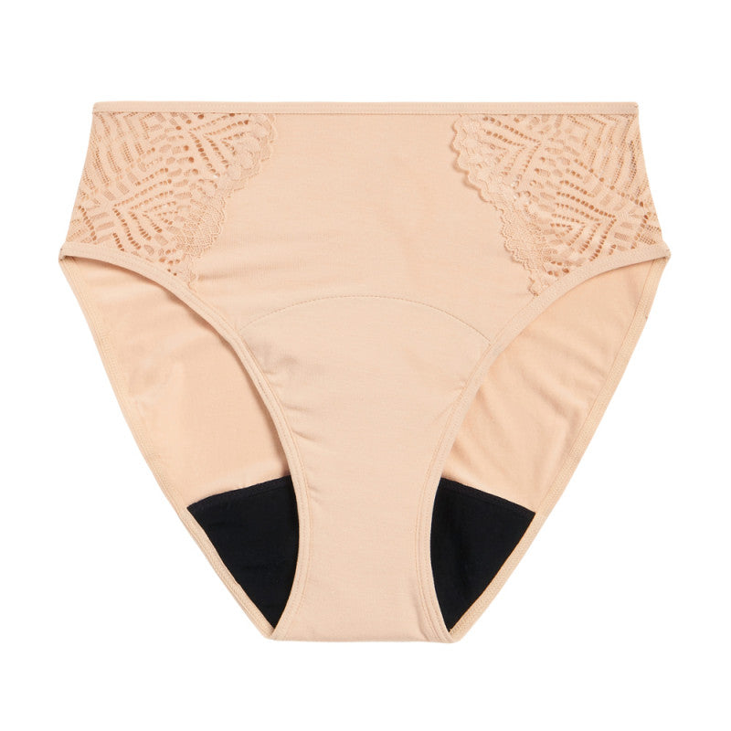 Menstruační kalhotky Modibodi Sensual French Cut Moderate-Heavy Beige - VYBALENÉ (MODI4030BVYB)