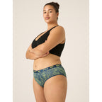 Menstruační kalhotky PUMA & Modibodi Active Printed Classic Brief Moderate-Heavy Palm Green (MODI4071PG)