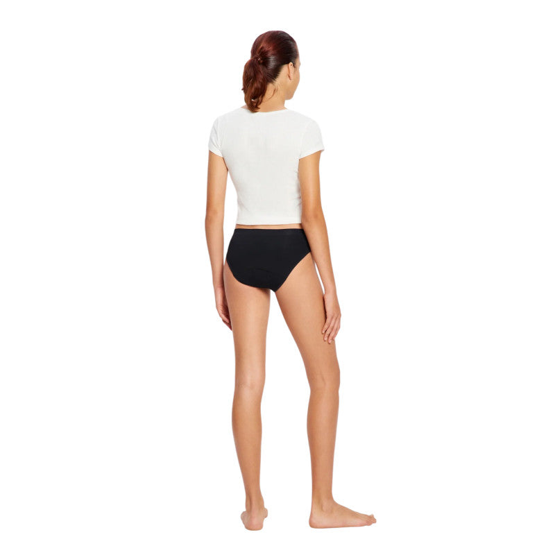 2PACK dívčí menstruační kalhotky Modibodi Teen Soft Stretch Seamless Hipster Bikini Moderate (DMKMTSSSHBM)