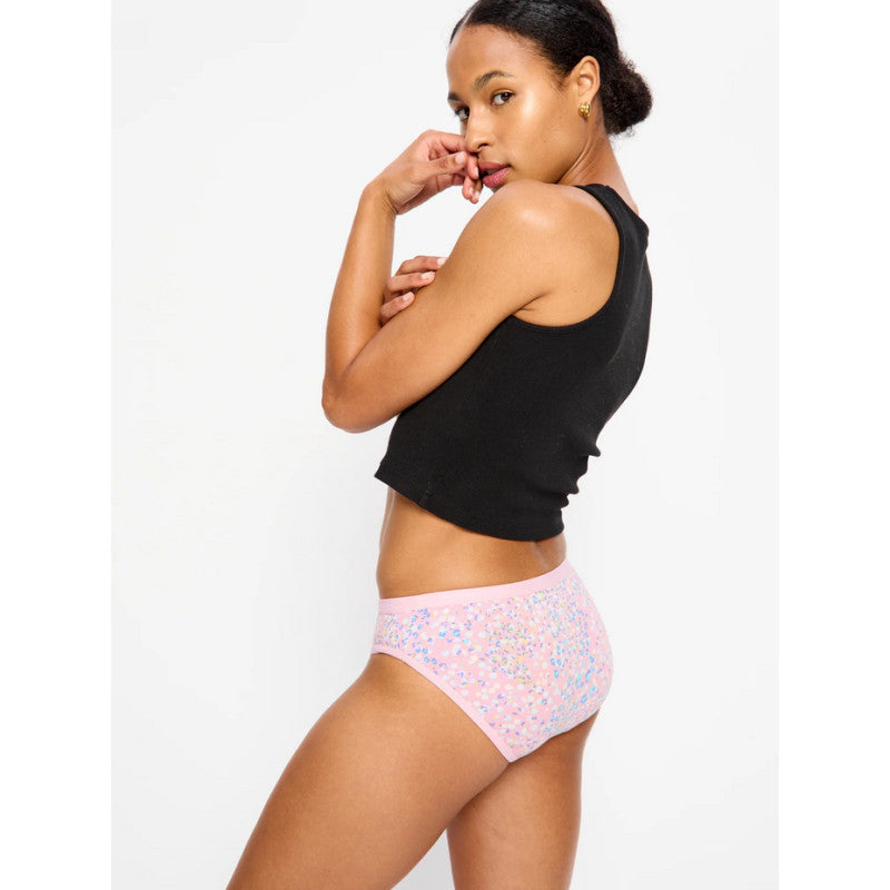 Menstruační kalhotky Modibodi Classic Bikini Light-Moderate Flore Pink (MKMCBLMFP)