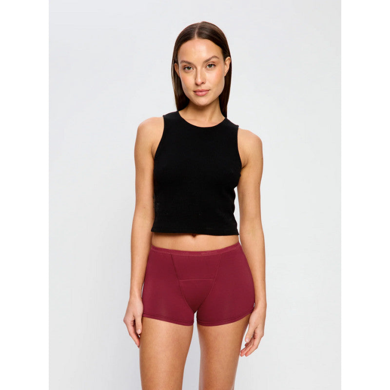 Menstruační kalhotky Modibodi Classic Boyshort Super Bud Red (MKMCBSBR)