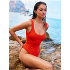 Menstruační plavky Modibodi Sunset V Neck One Piece Light Hazy Pink (MPMSVNOPLHP)