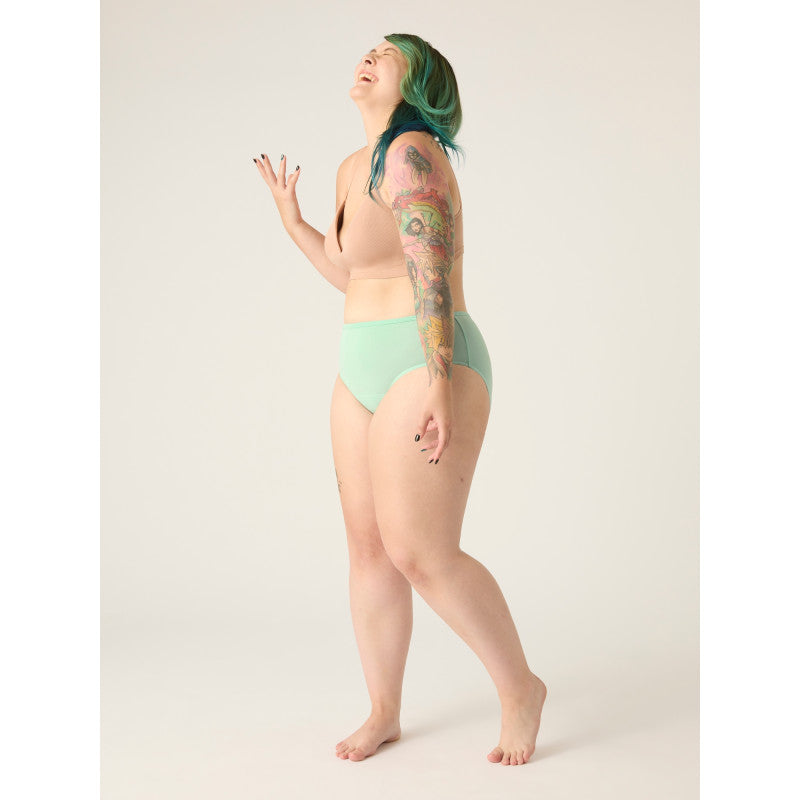 Menstruační kalhotky Modibodi Basic Mid-Rise Brief Moderate-Heavy Sea Spray - VYBALENÉ (MODI4110SSVYB)