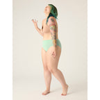 Menstruační kalhotky Modibodi Basic Mid-Rise Brief Moderate-Heavy Sea Spray - VYBALENÉ (MODI4110SSVYB)