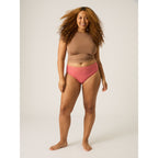 Menstruační kalhotky Modibodi Sensual Hi-Waist Bikini Light-Moderate Art Deco Pink (MODI4035ADP)