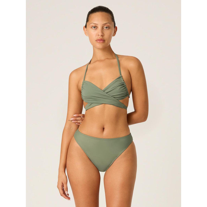 Menstruační plavky Modibodi High Hi-Leg Cheeky Oasis Green komplet -VYBALENÉ (MODI4372OGVYB)