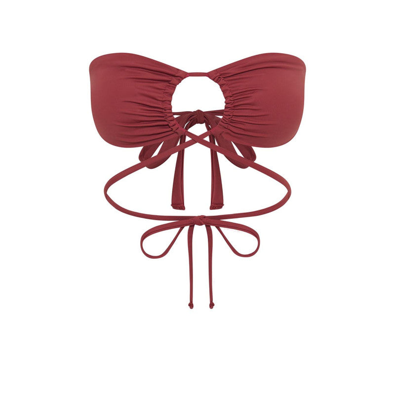 Modibodi High Hi-Leg Cheeky Sahara Red komplet - VYBALENÉ