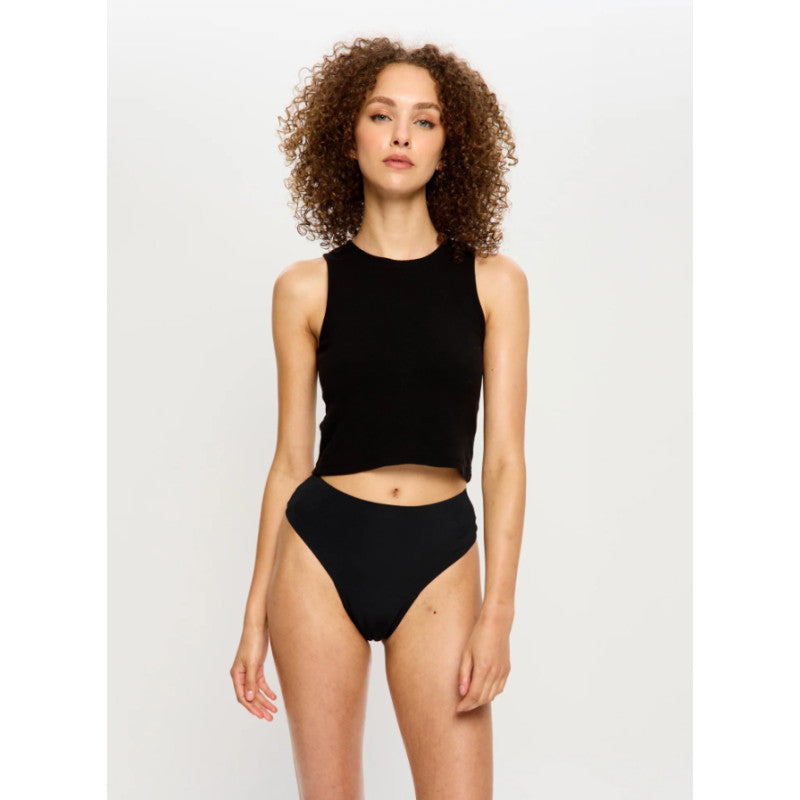 Menstruační kalhotky Modibodi Modicomfort Seamless Hi Waist Cheeky Moderate Black (MKMMSWCMB)