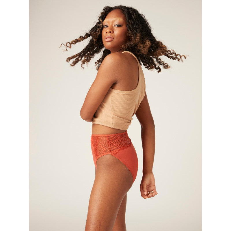 Menstruační kalhotky Modibodi Sensual French Cut Moderate-Heavy Nevada Brown - VYBALENÉ (MODI4030NBVYB)