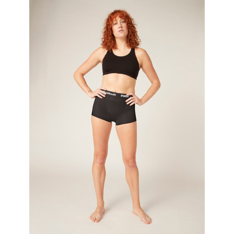 Menstruační kalhotky PUMA & Modibodi Active Boyshort Moderate-Heavy Dark - VYBALENÉ (MODI4097VYB)
