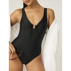 Menstruační plavky Modibodi High V Neck One Piece - VYBALENÉ