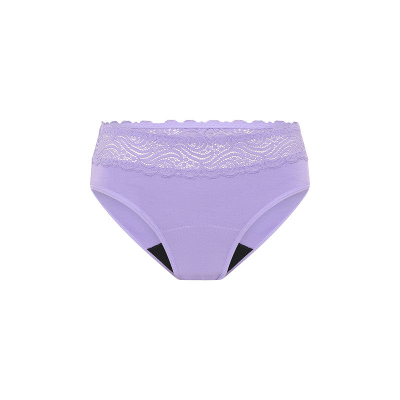Menstruační kalhotky Modibodi Sensual Hi-Waist Bikini Moderate-Heavy Lavender (MODI4038L)