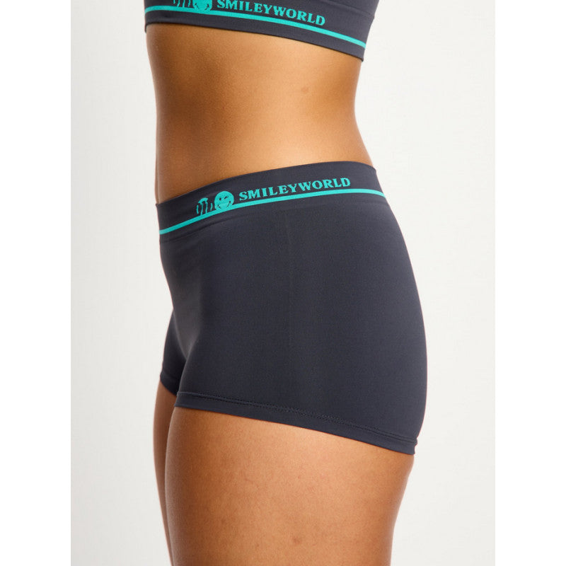 Menstruační kalhotky Modibodi Smileyworld Seamless Boyshort Moisteru Wicking Steel (MKMSSBMWS)