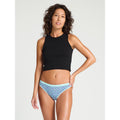 Menstruační kalhotky Modibodi Classic Bikini Light-Moderate Dusky Geo Blue - VYBALENÉ (MODI4010DGBVYB)