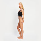 Menstruační tanga Modibodi Modicomfort Seamless Hi Waist Thong Light Teale Blue (MTMMSHWTLTB)