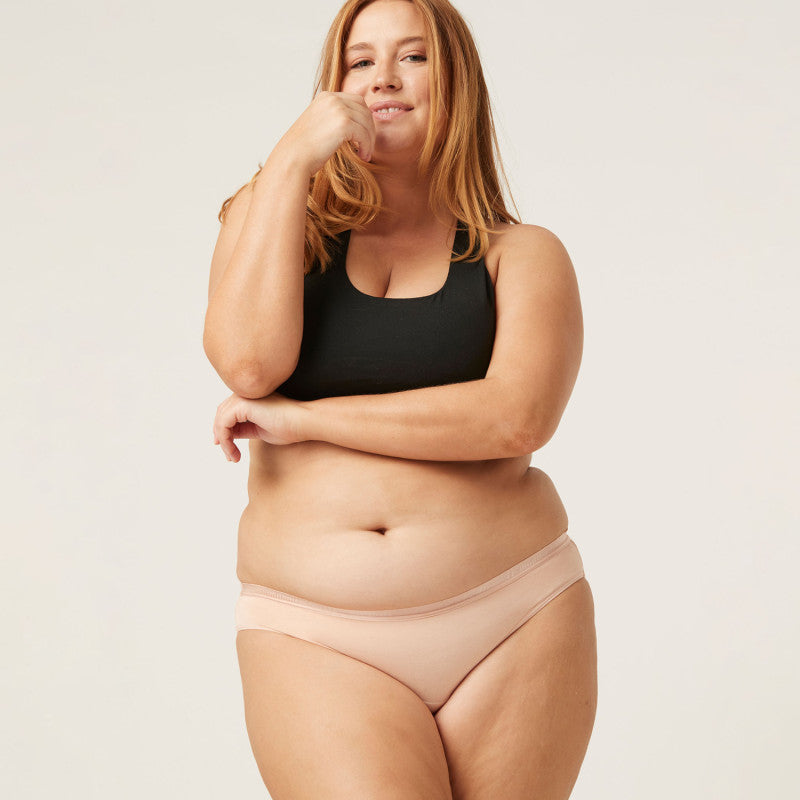 Menstruační kalhotky Modibodi Classic Bikini Light-Moderate Beige - VYBALENÉ (MODI4010BVYB)