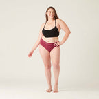 Menstruační kalhotky Modibodi Sensual Hi-Waist Bikini Maxi Garnet (MODI4042G)