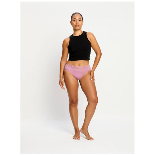 Menstruační kalhotky Modibodi Sensual Hi-Waist Bikini Light Dusky Orchid (CAHKLMDUOW)