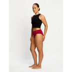 Menstruační kalhotky Modibodi Basic Mid-Rise Brief Moderate Beet Red (MKMBMRBMBR)