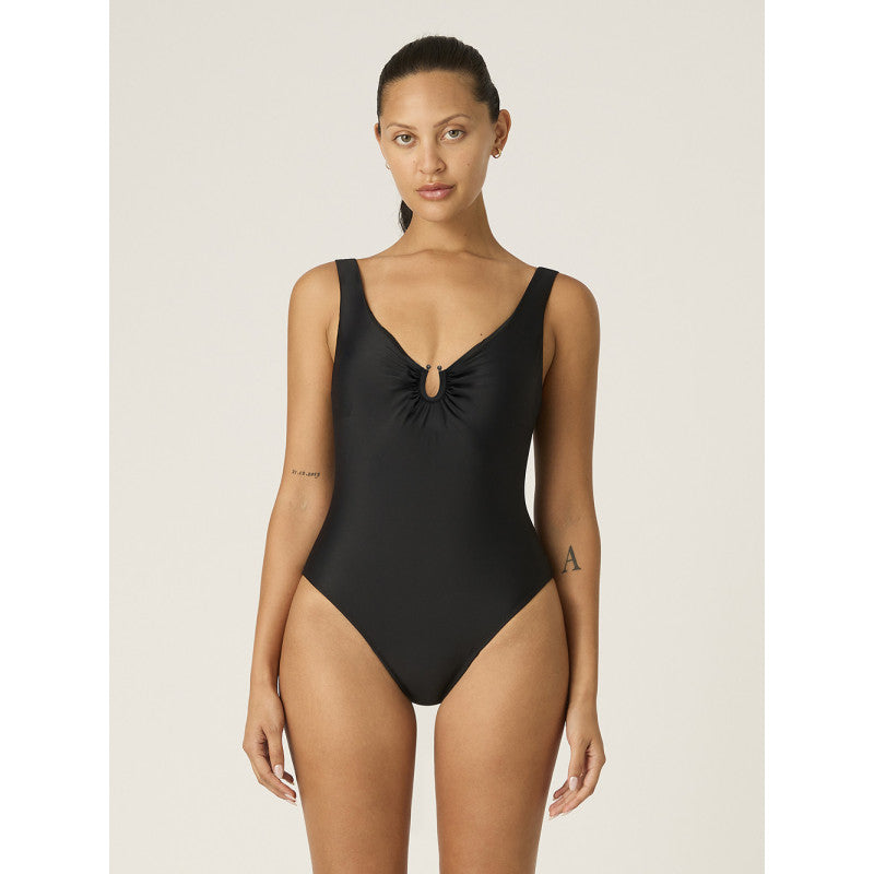 Menstruační plavky Modibodi High V Neck One Piece - VYBALENÉ