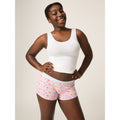 Menstruační kalhotky Modibodi Teen Hipster Boyshort Moderate-Heavy Orchid Pink - VYBALENÉ (MODI4101OPVYB)