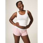 Menstruační kalhotky Modibodi Teen Hipster Boyshort Moderate-Heavy Orchid Pink - VYBALENÉ (MODI4101OPVYB)