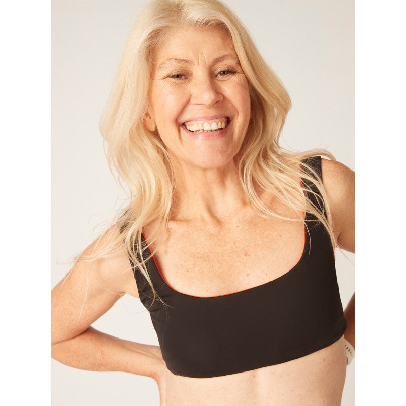 Oboustranný top plavek Modibodi Black/Sunset orange (MODI4350BSO)