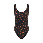 Menstruační plavky Modibodi Teen High One Piece Cheetah Chase Black - VYBALENÉ (MODI4374VYB)