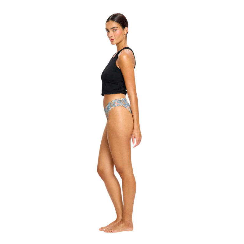 Menstruační kalhotky Modibodi Seamfree Bikini Moderate-Heavy Midnight Blue Floral (MODI4065MBF)