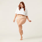 Menstruační kalhotky Modibodi Sensual Hi-Waist Bikini Light-Moderate Beige - VYBALENÉ (MODI4035BVYB)