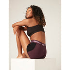 Menstruační kalhotky PUMA & Modibodi Active Boyshort Moderate-Heavy Grape - VYBALENÉ (MODI4097GVYB)