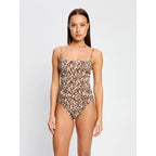 Menstruační plavky Modibodi Sunset V Neck One Piece Light Hazy Pink (MPMSVNOPLHP)