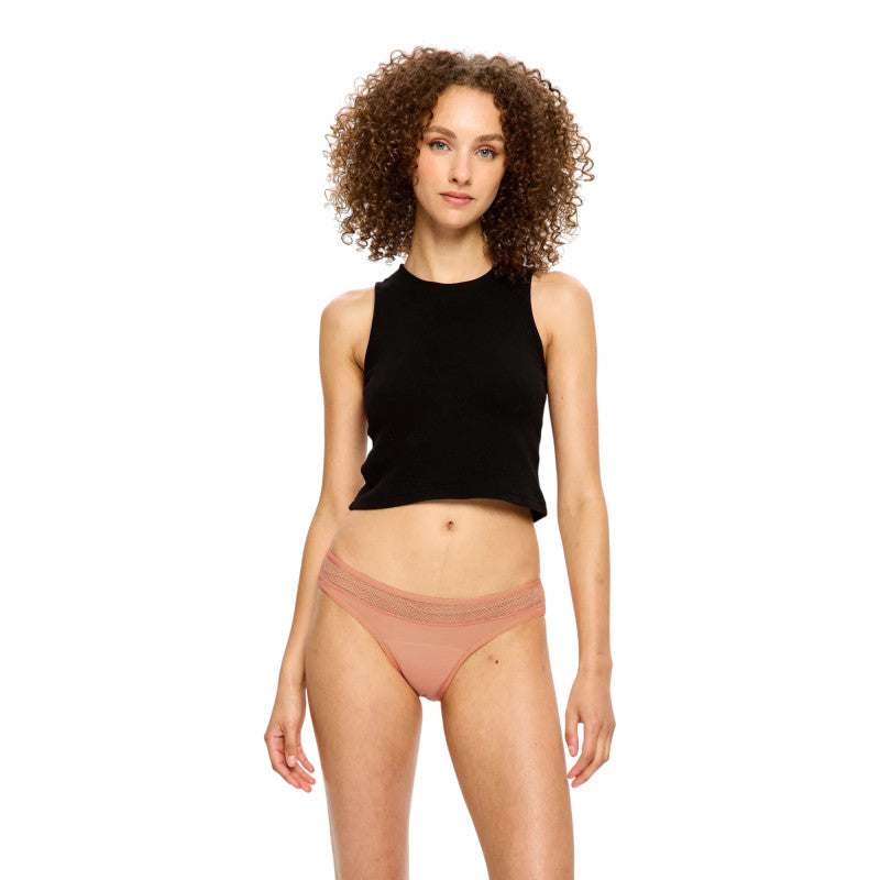 Menstruační kalhotky Modibodi Sensual Bikini Moderate Cameo Peach (MKMSBMCP)