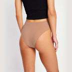 Menstruační tanga Modibodi Modicomfort Seamless Hi Waist Thong Light Teale Blue (MTMMSHWTLTB)