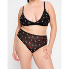 Menstruační kalhotky Modibodi Intimates V Day Hi Waist Brief Moderate-Heavy Black Rose (MKMIVDHWBMHBR)