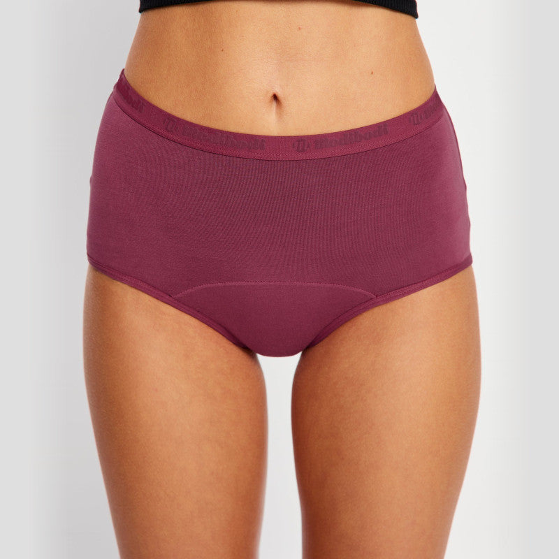 Menstruační kalhotky Modibodi Classic Full Brief Moderate-Heavy Passion Vine Navy (MODI4018PVN)